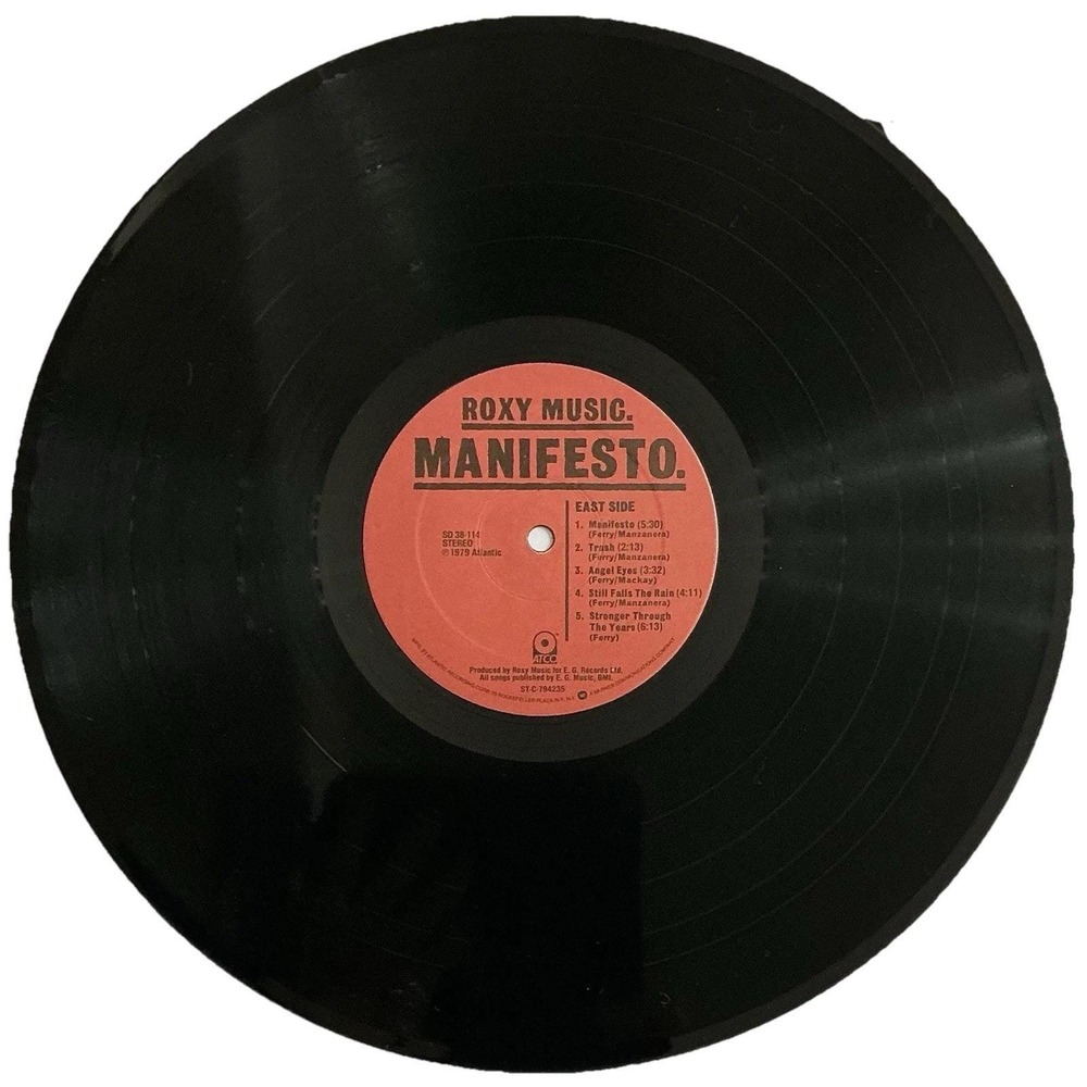 Roxy Music – Manifesto - Vinyl LP - 1979‎ ATCO SD 38-114 - Ultrasonic Cleaned - Picture 3 of 5